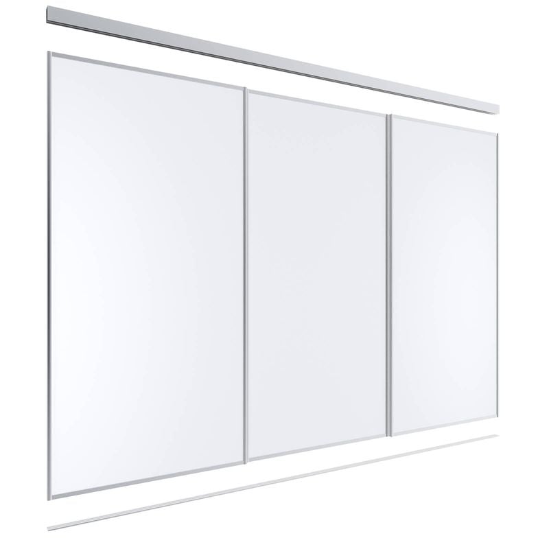 Lugna 2400 x 2701 - 3600mm Melamine Wardrobe 3 Door Package