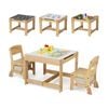 Costway 3in1 Activity Table Chair Set W/2 Drawer Play Study Gift Beige