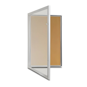 TX Weather Resistant Lockable Outdoor Cork Notice Case 590x1080mm