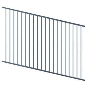 ProtectorAl 1201 - 2400 x 1200mm Deep Ocean Raked Up to 15º Flat Top Pool Fence Panel