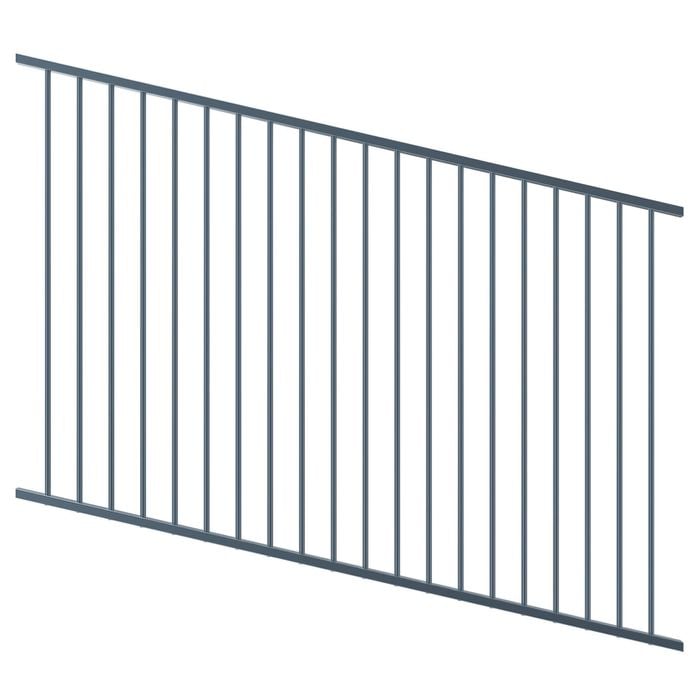 ProtectorAl 1201 - 2400 x 1200mm Deep Ocean Raked Up to 15º Flat Top Pool Fence Panel