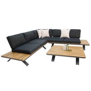 ASHWOOD CORNER LOUNGE SETTING - GREY
