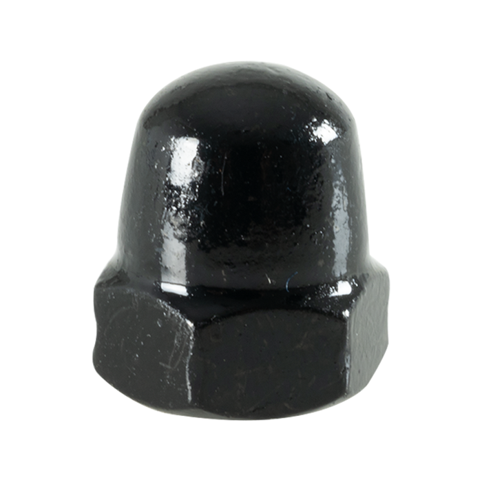 Pinnacle M4 Black Ruspert Dome Nut - 8 Pack