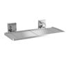 Fusion-Loc 26kg Stainless Steel Suction Frosted Acrylic Bathroom Shelf