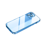 Iphone TPU Clear Case 12 Mini Soft Case Blue ShockProof Cover