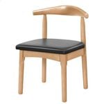 ALFORDSON Dining Chair PU Leather Wood x1
