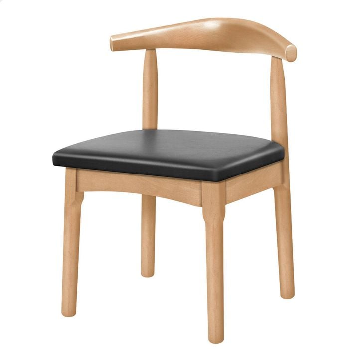 ALFORDSON Dining Chair PU Leather Wood x1