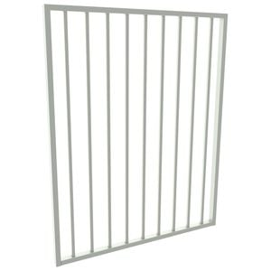 ProtectorAl 975 W x 1200mm H Surfmist Aluminium Square Picket Flat Top Pool Gate