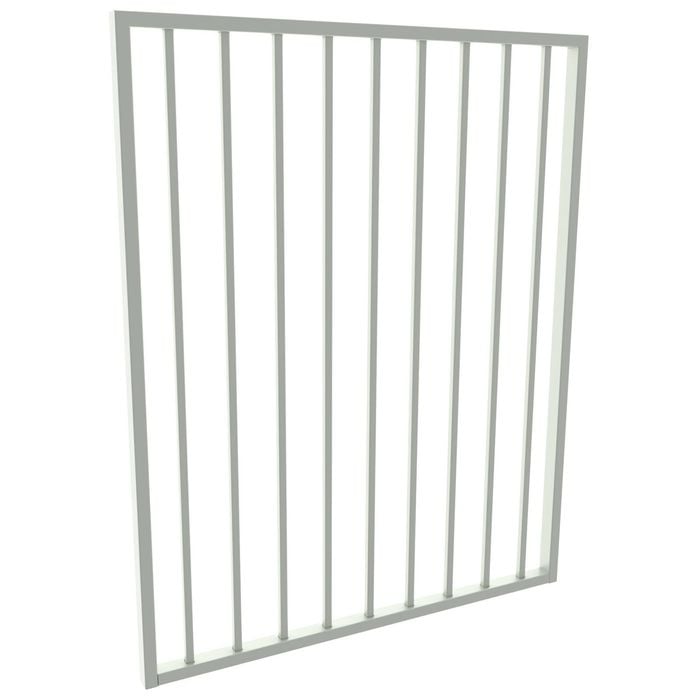 ProtectorAl 975 W x 1200mm H Surfmist Aluminium Square Picket Flat Top Pool Gate