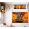 3D Sunset Cloud Sailboat 66 Bed Pillowcases Quilt Queen Size