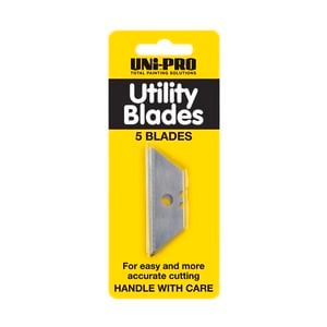 UNi-PRO Paint Scraper Replacement Utility Blades - 5 Pack