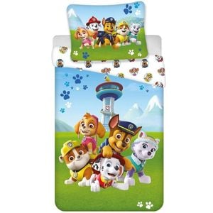 Paw Patrol Play Outside Kids Cotton Quilt Cover Set - Single Bed Size