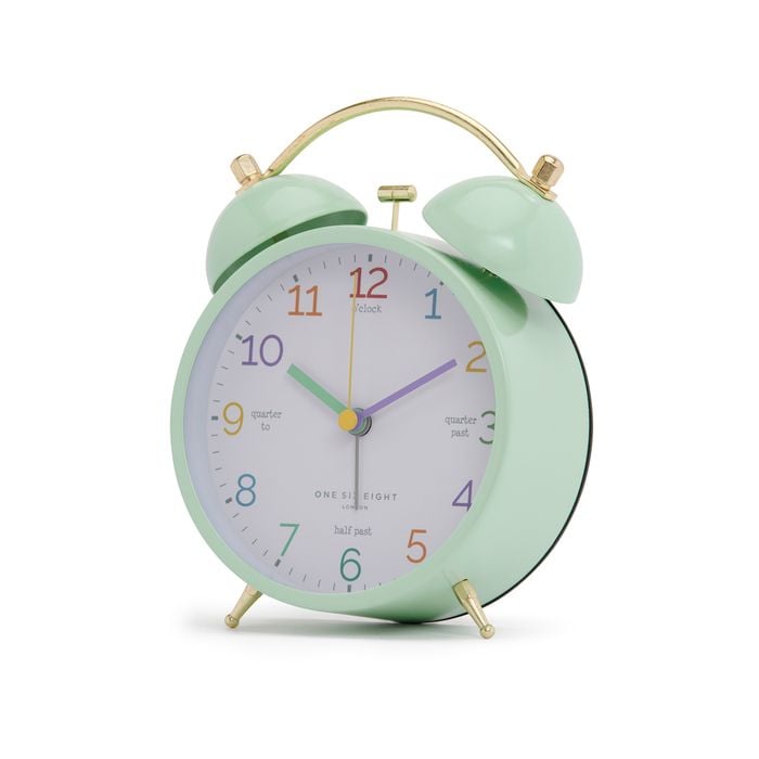 One Six Eight London Learn The Time Mint Alarm Clock