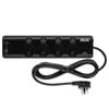 Arlec Black 4 Outlet Individually Switched Surge Powerboard With PD45W Rapid Charging USB A And C