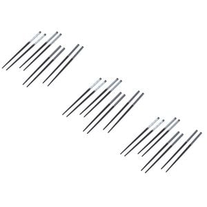 3x 4pc Davis & Waddell Bamboo Chopsticks Set Pairs 22x1cm - Black/White