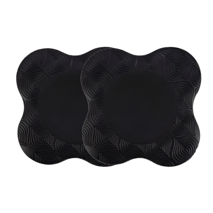 NNEOBA 2PCS Yoga Knee Pads Extra Cushioning Black