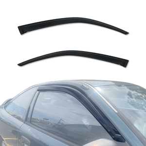 AUSGO Luxury Weather Shields for Mitsubishi Mirage CE 2D 1996-2003 Coupe Weathershields Window Visors Wind Deflectors
