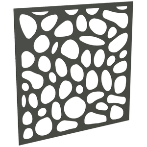 ProtectorAl 300-1200 x 300-1200mm Woodland Grey Riverstone Unframed Solid Aluminium Decorative Panel