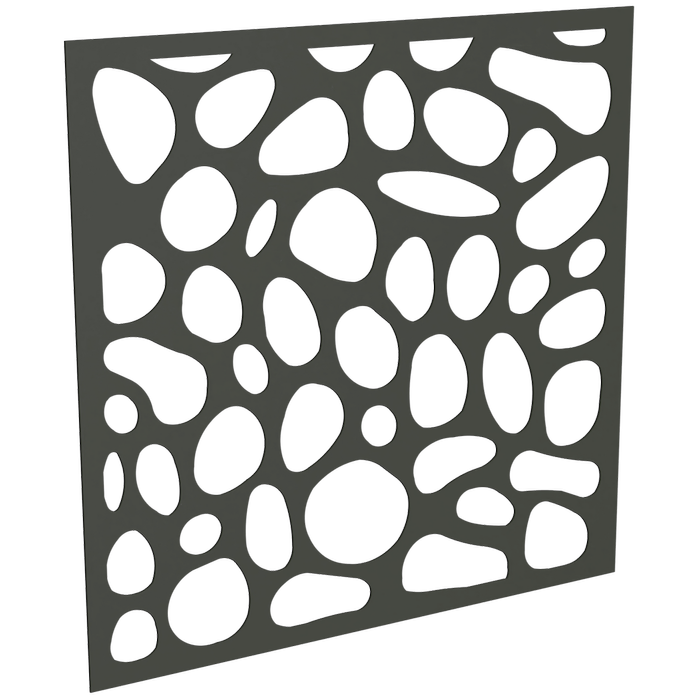 ProtectorAl 300-1200 x 300-1200mm Woodland Grey Riverstone Unframed Solid Aluminium Decorative Panel
