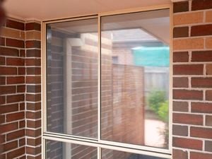 A window with newly applied film
