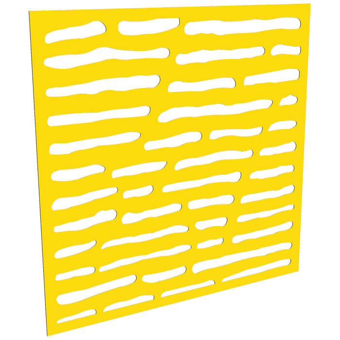 ProtectorAl 300-1200mm x 300-1200mm Light Yellow/Gloss White Slate Unframed Composite Deco Panel