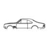 Ignite Laser Holden HK Monaro Silhouette Metal Wall Art Coated Black 47inch/120cm