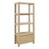 Marla Bookcase Storage 3 Shelf 2 Doors Oak
