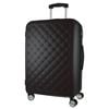 Pierre Cardin 4 Wheel Medium Hard-shell Tsa Lock Travel Luggage 70cm Black