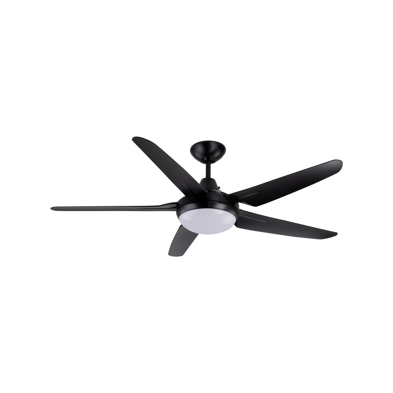 Mercator 135cm Black 5 Blades GLADIS Ceiling Fan With Tricolour LED Light Bunnings Australia