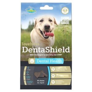 Vetafarm Lovebites DentaShield Dental Health for Dogs 60 Pack