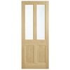 Corinthian 2340 x 920 x 40mm Entrance Door Blonde Oak Translucent Glass AWO7G