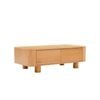 Kenston Coffee Table with 2 Drawers, Natural Oak