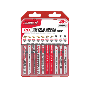 Diablo 20 Piece Jig Saw Blade Set For Wood & Metal