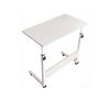 Provecta White Adjustable Height Folding Sofa Side Table – 60 X 40 Cm Laptop Bed Tv Snack Desk