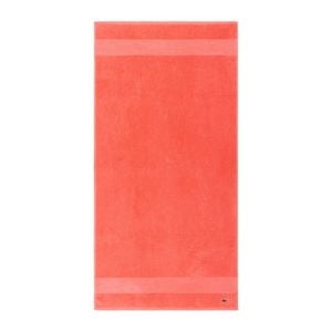 Lacoste L Lecroco Bath Towel Absorbent 100% Cotton 600gsm 70x140cm Red