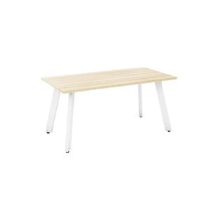 Olg Flare Table 4 Leg White Frame White Top L1500mm X W750mm