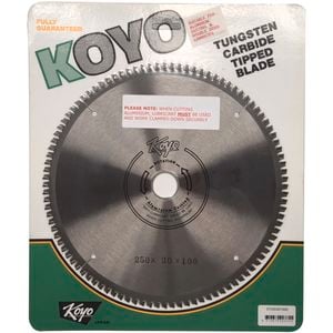 Koyo 250mm 100T 30mm Bore Circular Saw Blade For Aluminium Cutting