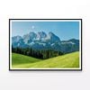 Meadows Scenery with Mountains  Print 100% Australian Made 120x90cm  (Poster)