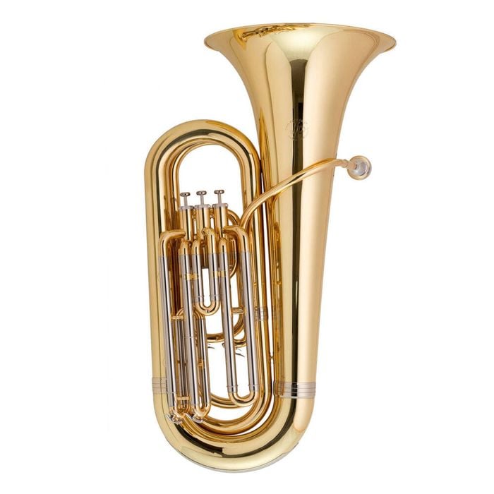 John Packer JP078S Bb Tuba Silver Musical Instrument 3 Piston Valves - Finish
