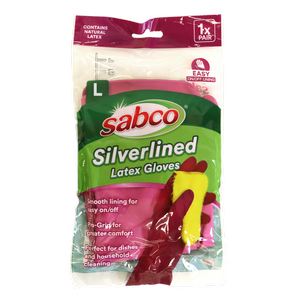 Sabco Large Silverlined Gloves - 1 Pair