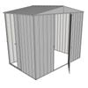 Build-a-Shed 2.3 x 1.5 x 2.3m Single Hinge and Single Sliding Door Narrow Shed - Zinc