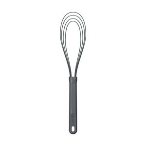 Zyliss Flat Whisk Silicone Kitchen Tool Heat Resistant Up to 240 Degrees Grey