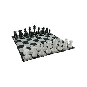Mega Size Plastic Outdoor Chess Game Set w/Mat 1.5x1.5m