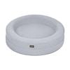 PaWz L Size Memory Foam Donut Dog Bed - Light Grey