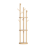 Lauft Rotating 3-Tier Hat Coat Clothes Rack Jacket Garment Hanger Storage Stand