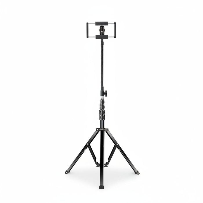 Metal iPad Tripod Stand & Adjustable 72 Gooseneck Tablet Floor Stand Holder
