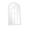 Oikiture 130x70cm Wooden Window Mirror Wall Mirrors White
