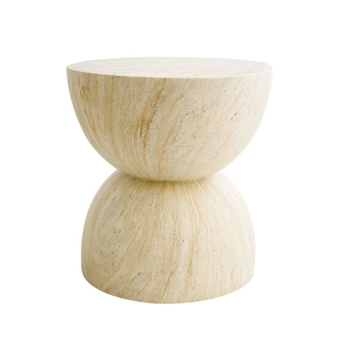 Miuz Hourglass Accent Table Nightstand Coffee End Table Side Table
