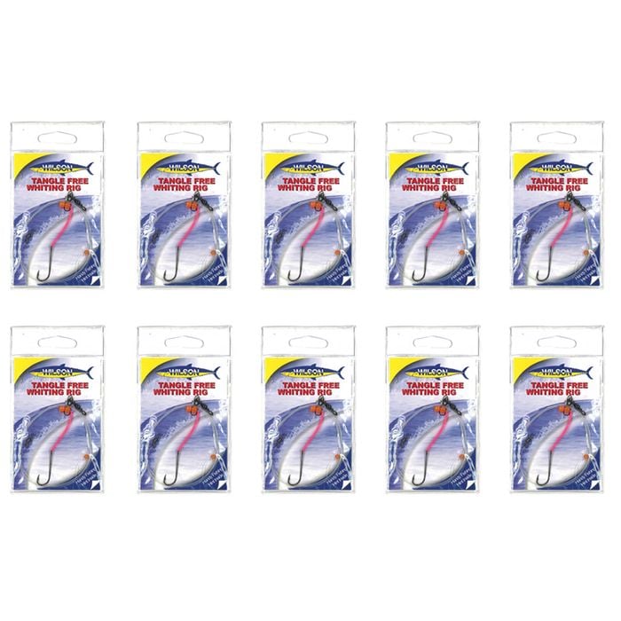 10x Wilson Tangle Free Whiting Rig with Chemical Sharpened Fishing Hook - Size 4