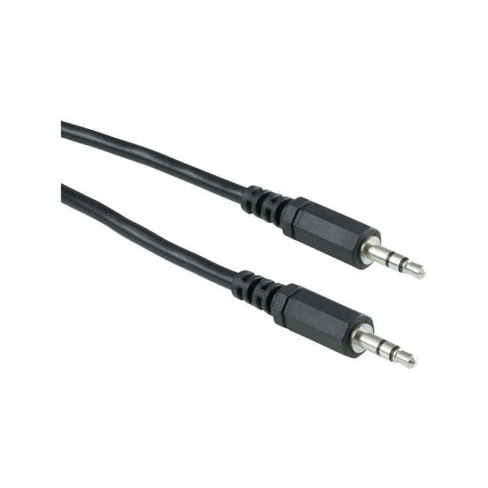 Click 3.5mm Black Stereo Aux Cable